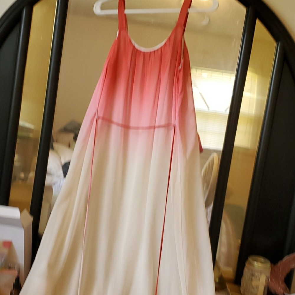 Beautiful 2 tone Dress with Belt